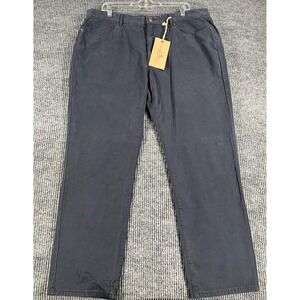 Johnston & Murphy Pants Mens 38x30 Navy Blue Chino Slim Fit Casual New‎